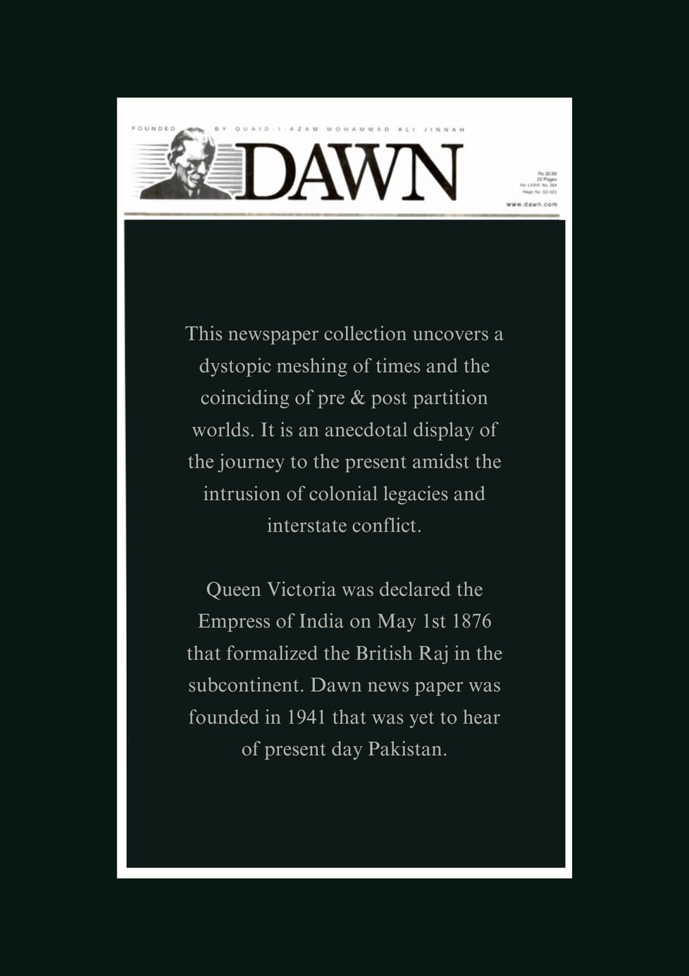 Dawn collection piece